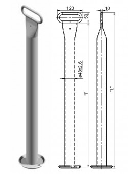 TÁMASZTÓLÁB 900 mm