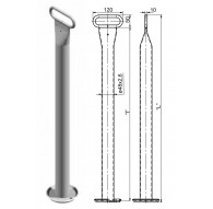 TÁMASZTÓLÁB 900 mm 48-900 I-845